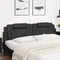 vidaXL - Hoofdbordkussen - 200 - cm - kunstleer - zwart