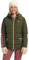 Burton Keelan - Dames Ski jas - Slim-fit puffy - Groen (XS)