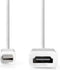 Nedis CCGP37650WT02 - Mini DisplayPort-naar-HDMI-adapter - Audio doorvoer - Wit
