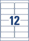 Avery L4743REV-25 afneembare etiketten ft 99,1 x 42,5 mm (b x h), 300 etiketten, wit