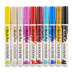 Talens Ecoline - Brushpen ecoline fashion ass 10st