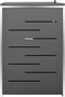 vidaXL - Containerberging - vierdubbel - 276,5x77,5x112,5 - cm - roestvrij - staal