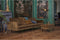 BePureHome Rodeo hocker op poten - Velvet - Honing Geel - 45x84x54