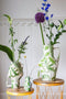 Return to Sender | Vaas Small 15 cm Luipaard print handgeschilderd met handvat - Bloemenvaasje - klein vaasje