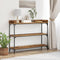vidaXL - Console - Tafel - Oud - Hout - 100x30x80 - cm - Engineered - Hout - en - Staal