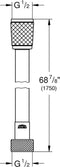 GROHE VitalioFlex Comfort Doucheslang - Twiststop - 175 cm - Chroom