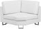 STOCKHOLM - Hoekbank - Wit - Linkerzijde - 290 cm - Leer