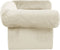 vidaXL - Hondenbank - met - lade - 75x50x38 - cm - pluche - crèmekleurig