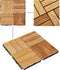 vidaXL - Terrastegels - 10 - st - 30x30 - cm - massief - teakhout