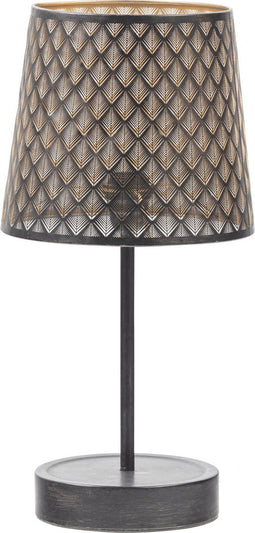 WOOOD Kars Tafellamp - Metaal - Zwart - 56x28x28