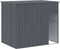 vidaXL - Hondenhok - met - ren - 214x661x181 - cm - gegalvaniseerd - staal - antraciet