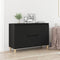 vidaXL - Dressoir - Zwart - Eiken - 101x35x60 - cm - Geengineerd - Hout