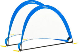 vidaXL - 2 - st - Kindervoetbaldoelen - met - opbergtas - 183x117,5x120,5 - cm