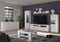 Furnilux Skylight - Vitrinekast - Hoogglans MDF met lichtkoepel - Wit/grijs - 37x60x148cm