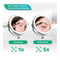 Make-Up Spiegel - Batterij - Chroom - 1-5x Vergroting