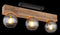 Globo Moitas - Plafonniere - 3 lichtpunten - Hout - Naturel - E27 - 15656-3D
