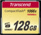 Transcend 1000x - CompactFlash 128GB - Leessnelheid 160 MB/s - Schrijfsnelheid 120 MB/s