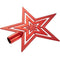 tectake - Set van 86 kerstballen - 3 maten - rood (set van 86)