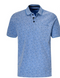 Boston Brothers heren poloshirt - polo heren - blauw print - korte mouwen - maat L