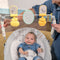 Bright Starts Winnie de Poeh - Babywipstoel - Boog met afneembare speeltjes - Grijs