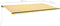vidaXL - Luifel - handmatig - uittrekbaar - 600x350 - cm - geel - en - wit