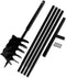 vidaXL - Grondboor - 80 - mm - met - 13 - m - verlengstuk - Staal