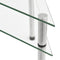 vidaXL - Keukenschap - 49,5x35x19 - cm - gehard - glas - transparent