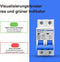 DC 500V 16A 2P miniatuur lijnbeveiligingsschakelaar laagspanning voor zonne-energiesysteem DIN Schienenberg