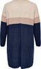 ONLY CARMAKOMA CARLAURA L/S ABK DRESS ESS KNT - Dames Jurk - Loose fit - Maat M/48