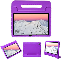iMoshion Tablet Hoes Kinderen Geschikt voor Lenovo Tab P11 Plus / Tab P11 - iMoshion Kidsproof Backcover met handvat - Paars
