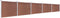 vidaXL - Schuttingpanelenset - 872x146 - cm - HKC - bruin