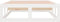 vidaXL - Bedframe - massief - hout - wit - 100x200 - cm