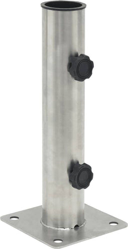 vidaXL - Parasolvoet - voor - Ø38/48 - mm - stok - staal - zilverkleurig