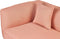 CHEVANNES - Chaise longue - Perzik - Linkszijdig - Polyester