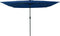 vidaXL - Vierkante - Tuinparasol - met - LED-verlichting - 295x245 - cm - in - Azuurblauw