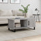vidaXL - Salontafel - 90x50x40 - cm - bewerkt - hout - grijs - sonoma - eikenkleurig