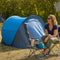 Camp Active Pop-up Tent - 2 persoons - lichtgewicht - waterdicht - blauw