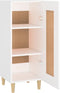 vidaXL - Dressoir - 34,5x34x90 - cm - bewerkt - hout - wit