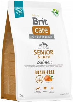 Brit Care Dog Grain-Free Senior Zalm - Hondenvoer - 3 kg