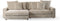 Furntastik 3 zits bank CL L+R, stof Lincoln 83, RIB920 naturel