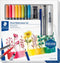 Viltstift staedtler floral watercolor 12dlg | Etui a 12 stuk | 4 stuks