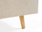 RENNES - Tweepersoonsbed - Lichtbeige - 180 x 200 cm - Polyester
