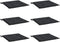 vidaXL - Tuinstoelkussens - 6 - st - 40x40x3 - cm - oxford - stof - zwart