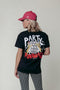 Colourful Rebel Party Animale Glitter Loose Fit Tee - Korte mouw - 100% organisch katoen - Maat S