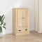 vidaXL - Hoge - kast - 60x35,5x103,5 - cm - bewerkt - hout - sonoma - eikenkleurig