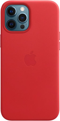 Apple MHKJ3ZM/A - Smartphonehoesje - Leren MagSafe - Rood