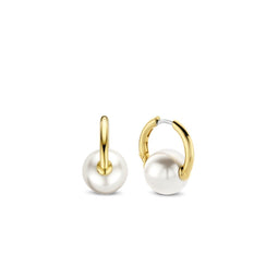 TI SENTO Dames Oorbellen - 925 zilver - Wit parel - 7850PW