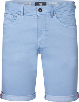 Petrol Industries - Heren Jackson Gekleurde Denim Short Coconut - Blauw - Maat S