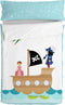 Gewatteerd beddengoed met ritssluiting HappyFriday Mr Fox Flying Boy Multicolour 105 x 200 cm