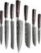 Shinrai Japan - Messenset - 7 delig - Damascus Print - Luxe Geschenkdoos